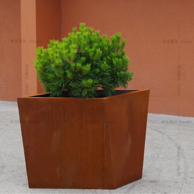 铁锈红耐候钢种植箱