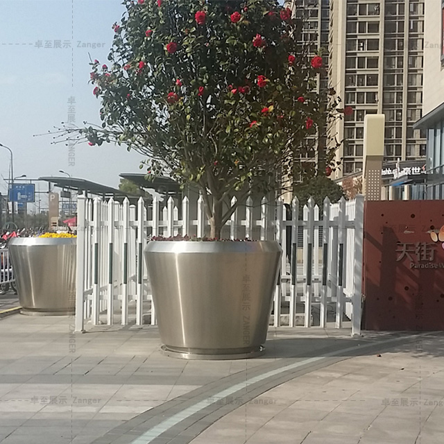 大号落地不锈钢花钵 种树不锈钢花盆