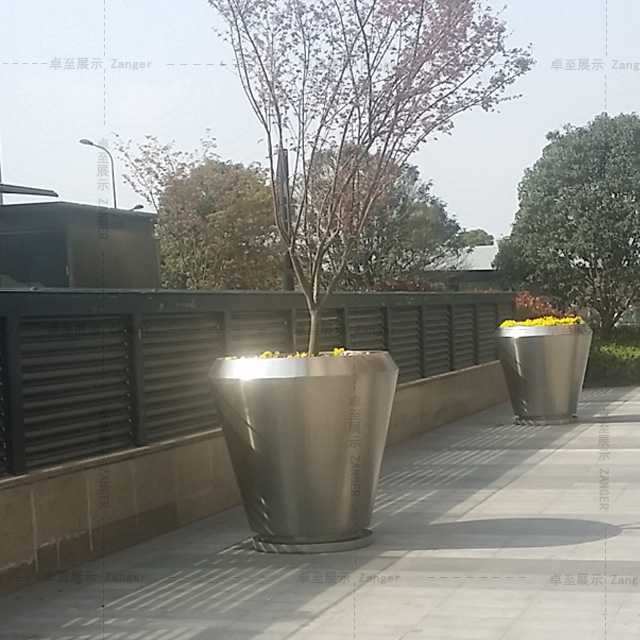 大号落地不锈钢花钵 种树不锈钢花盆