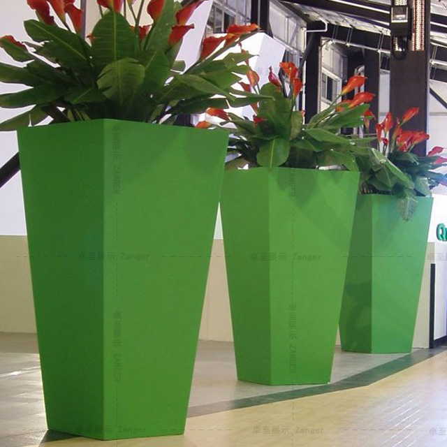 烤漆方锥形不锈钢花箱 不锈钢种植箱