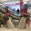 户外金属异形倾斜不锈钢花盆